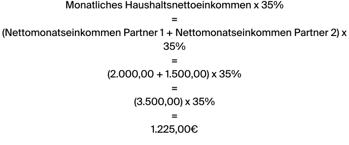 Beispielrechnung: monatliche Rate